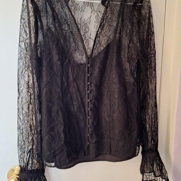 Paige Saldana lace blouse size XS - Picture 2 of 6
